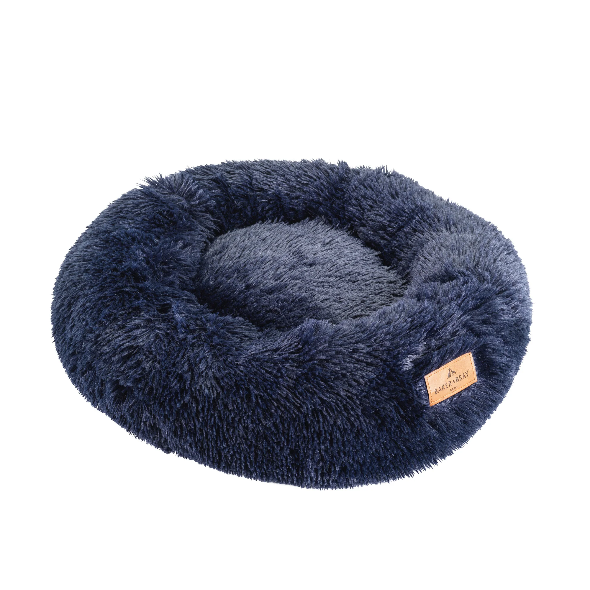 The Donut - Eco Friendly Luxury Calming Donut Dog Bed, Navy - Image 3