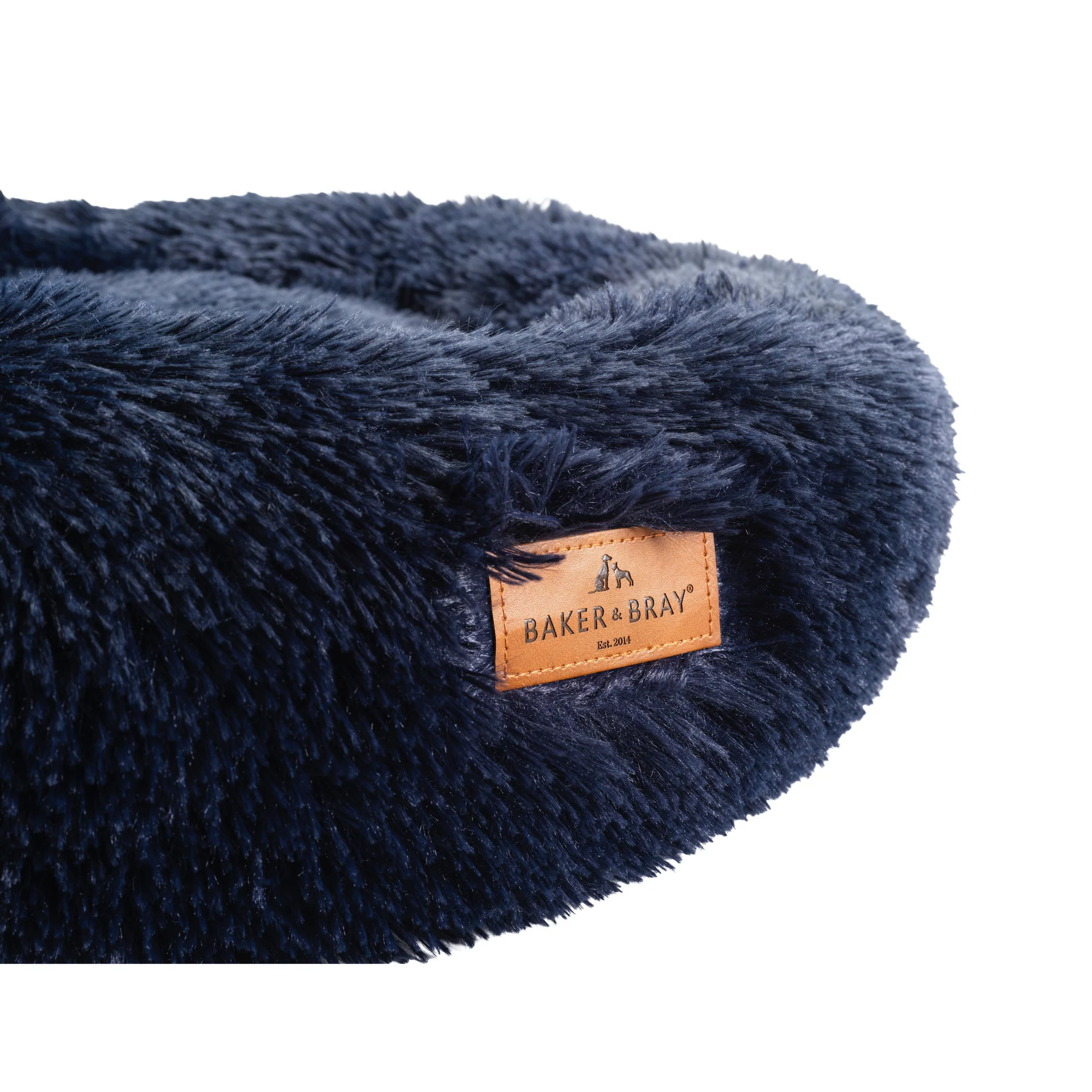 The Donut - Eco Friendly Luxury Calming Donut Dog Bed, Navy - Image 5