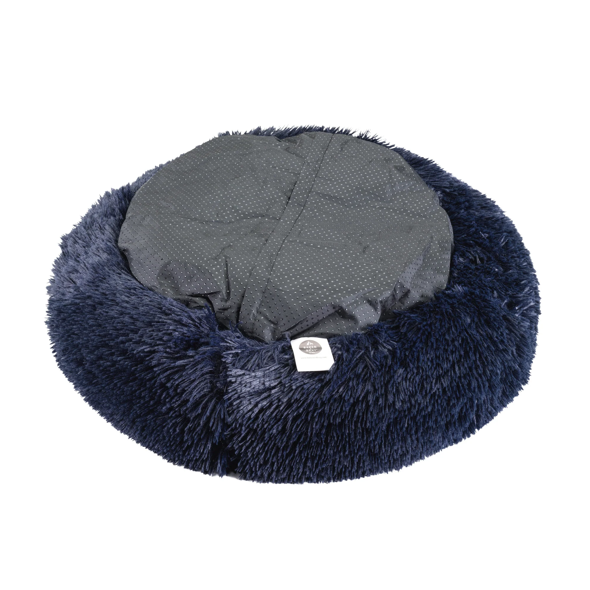 The Donut - Eco Friendly Luxury Calming Donut Dog Bed, Navy - Image 7