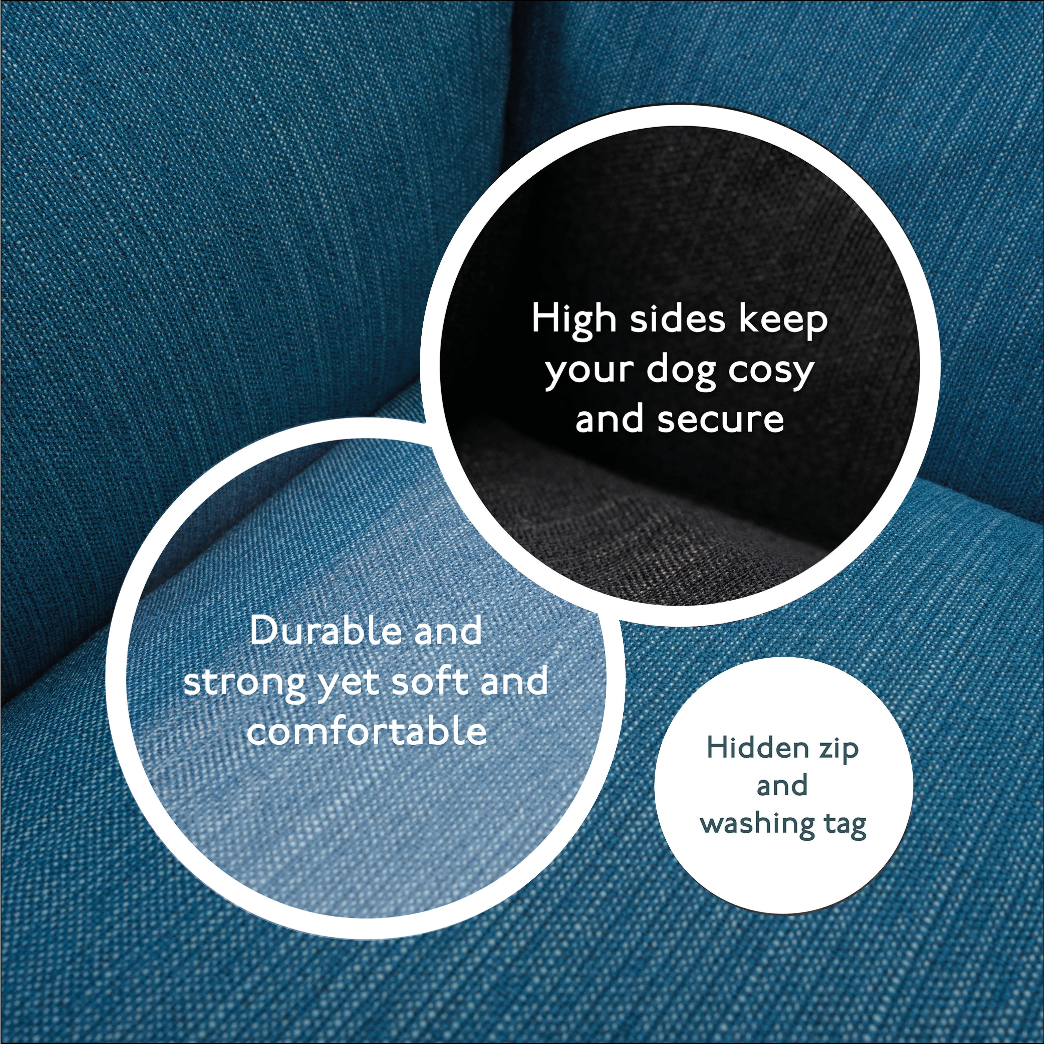 The Ultimate - Eco Friendly Orthopaedic Luxury Dog Bed, Teal Blue-Green - Image 6