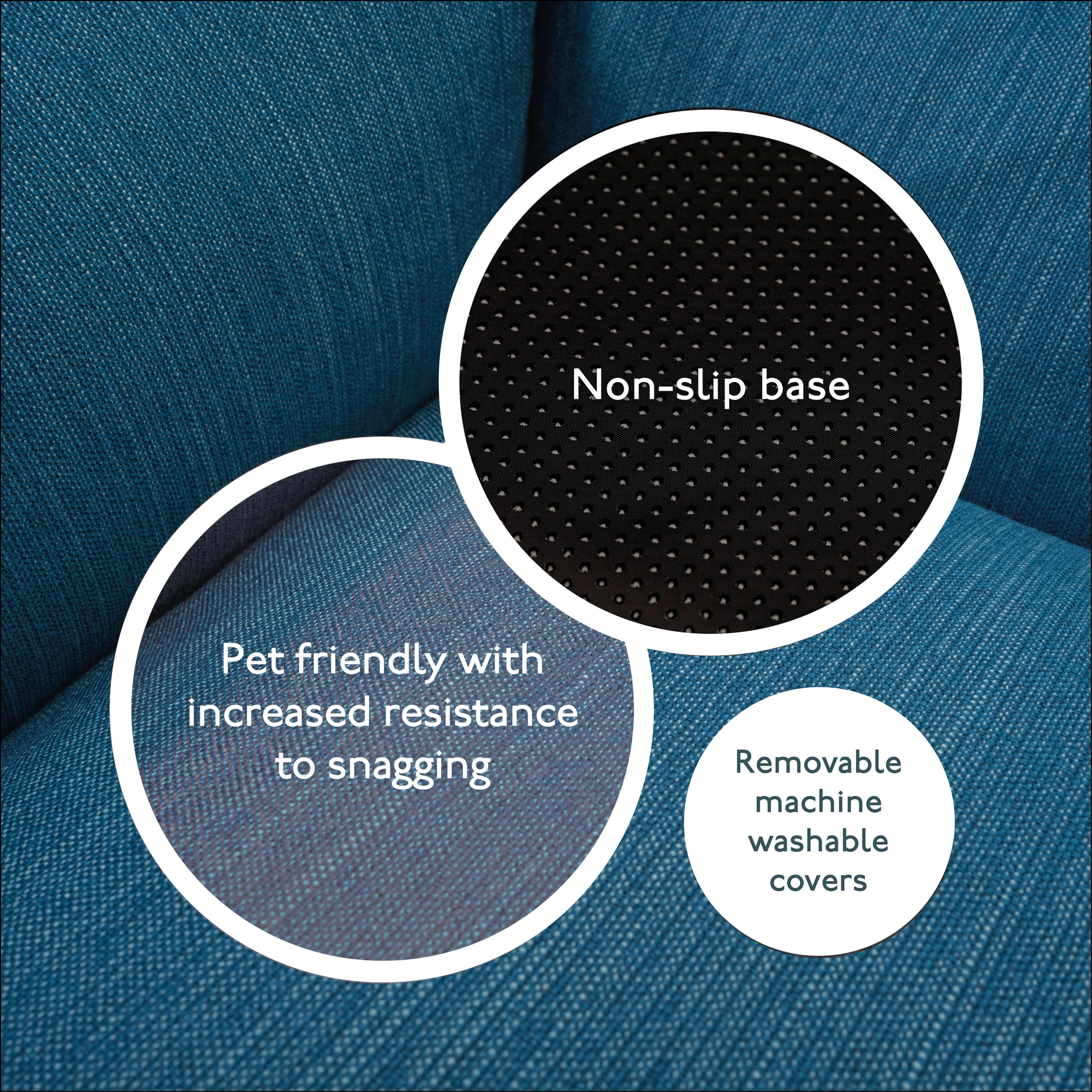 The Ultimate - Eco Friendly Orthopaedic Luxury Dog Bed, Teal Blue-Green - Image 9