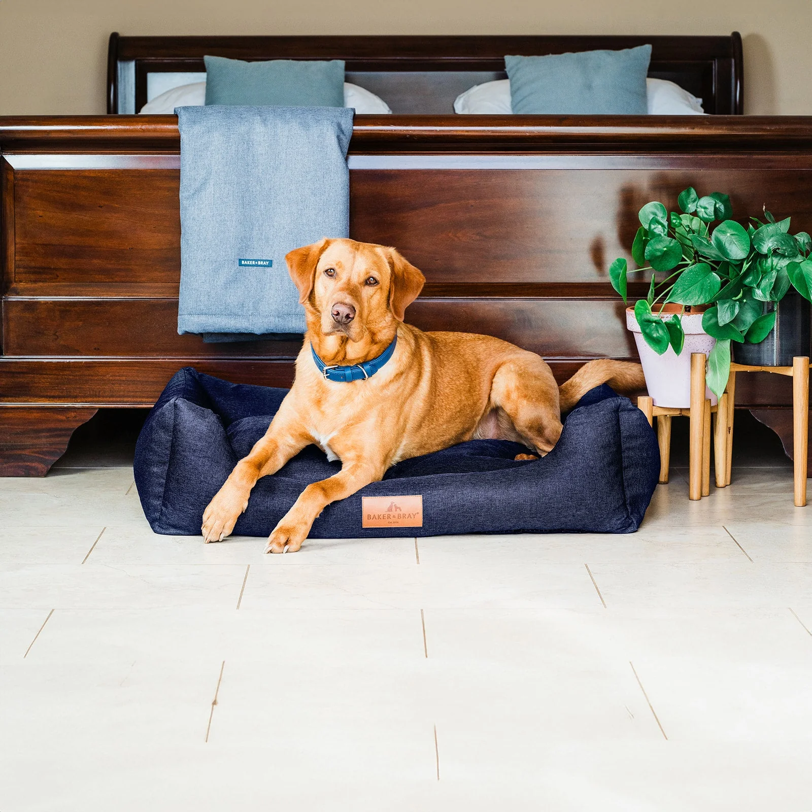 The Ultimate - Eco Friendly Orthopaedic Luxury Dog Bed, Navy Blue - Image 11