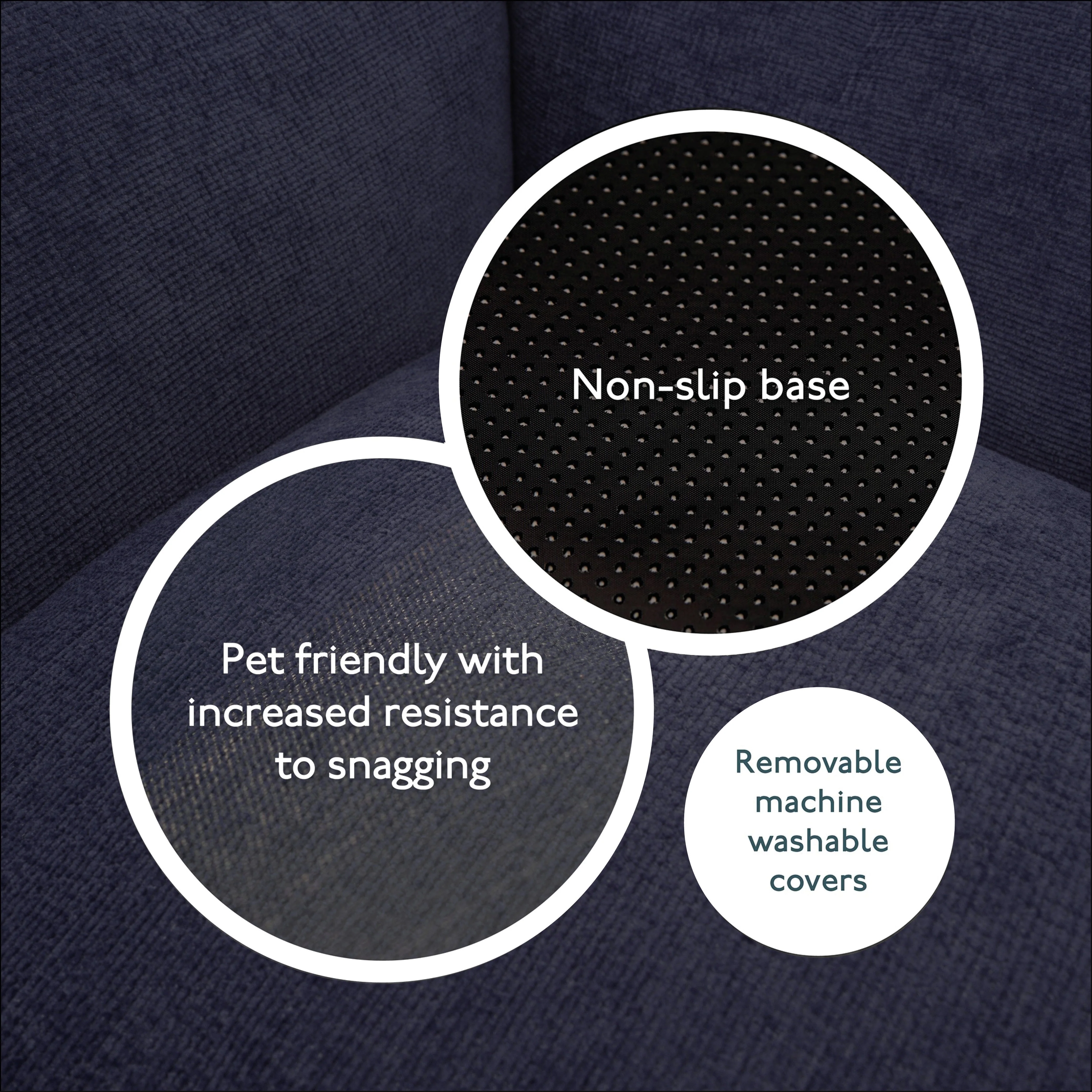 The Ultimate - Eco Friendly Orthopaedic Luxury Dog Bed, Navy Blue - Image 7