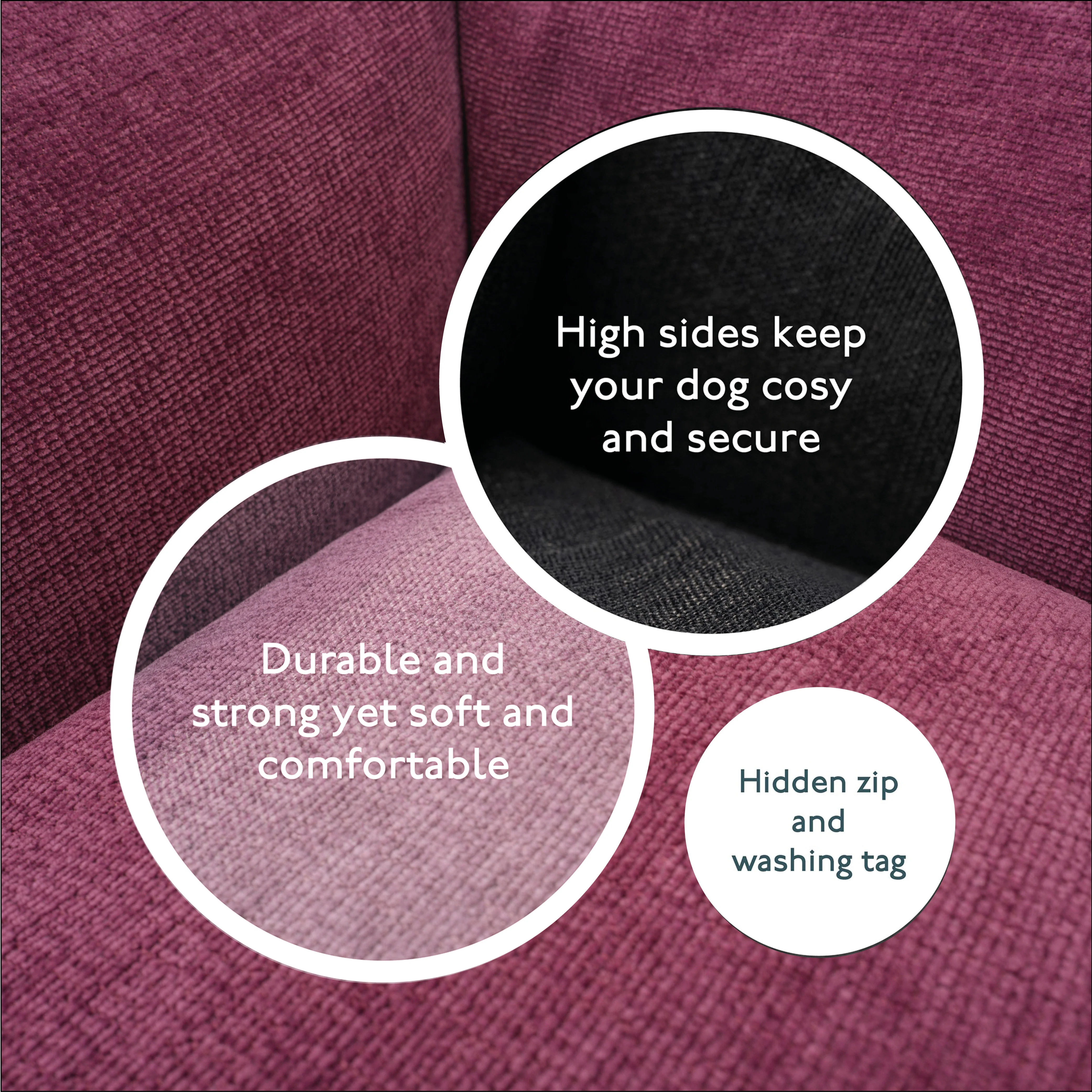 The Ultimate - Eco Friendly Orthopaedic Luxury Dog Bed, Rhubarb Red - Image 6