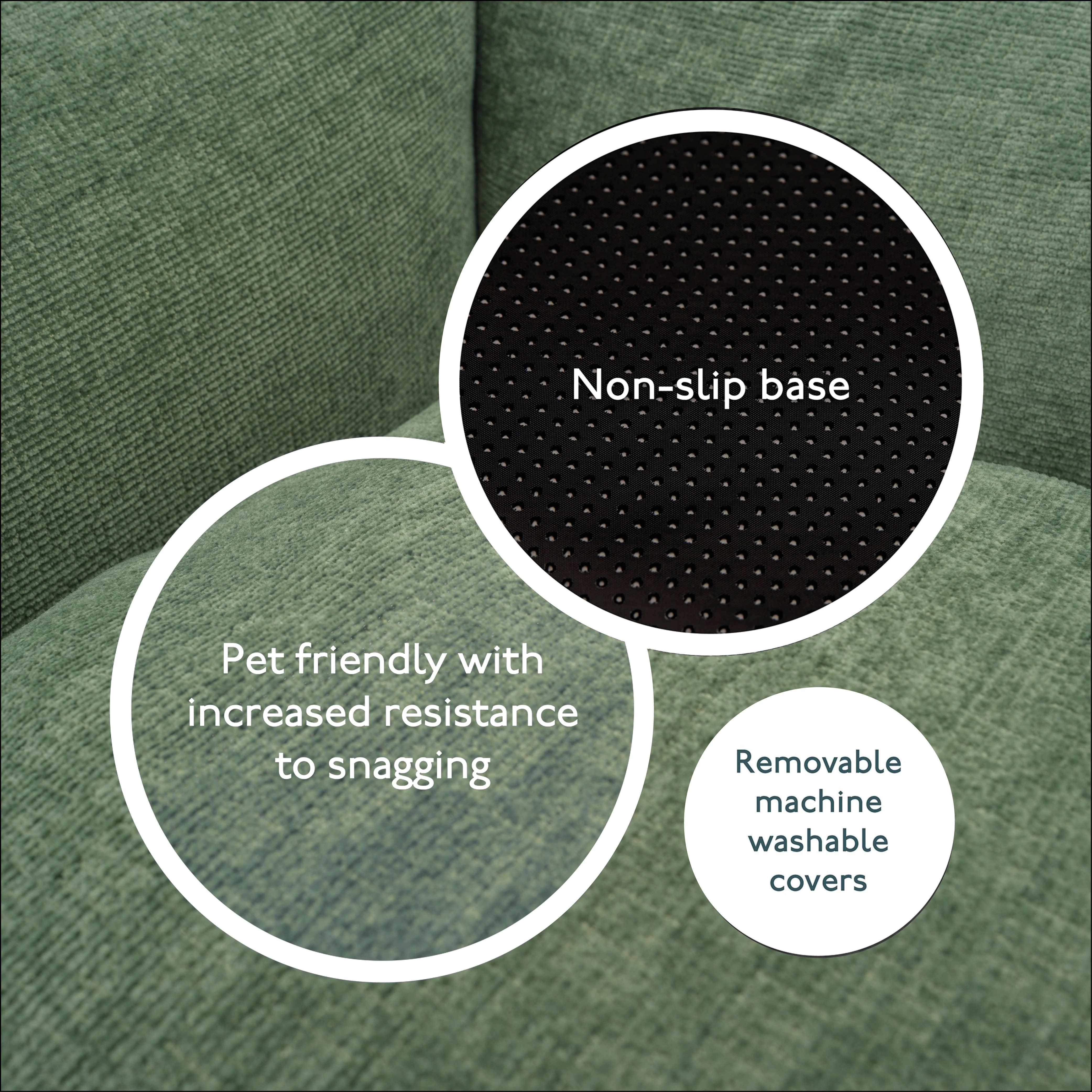 The Ultimate - Eco Friendly Orthopaedic Luxury Dog Bed, Sage Green - Image 8