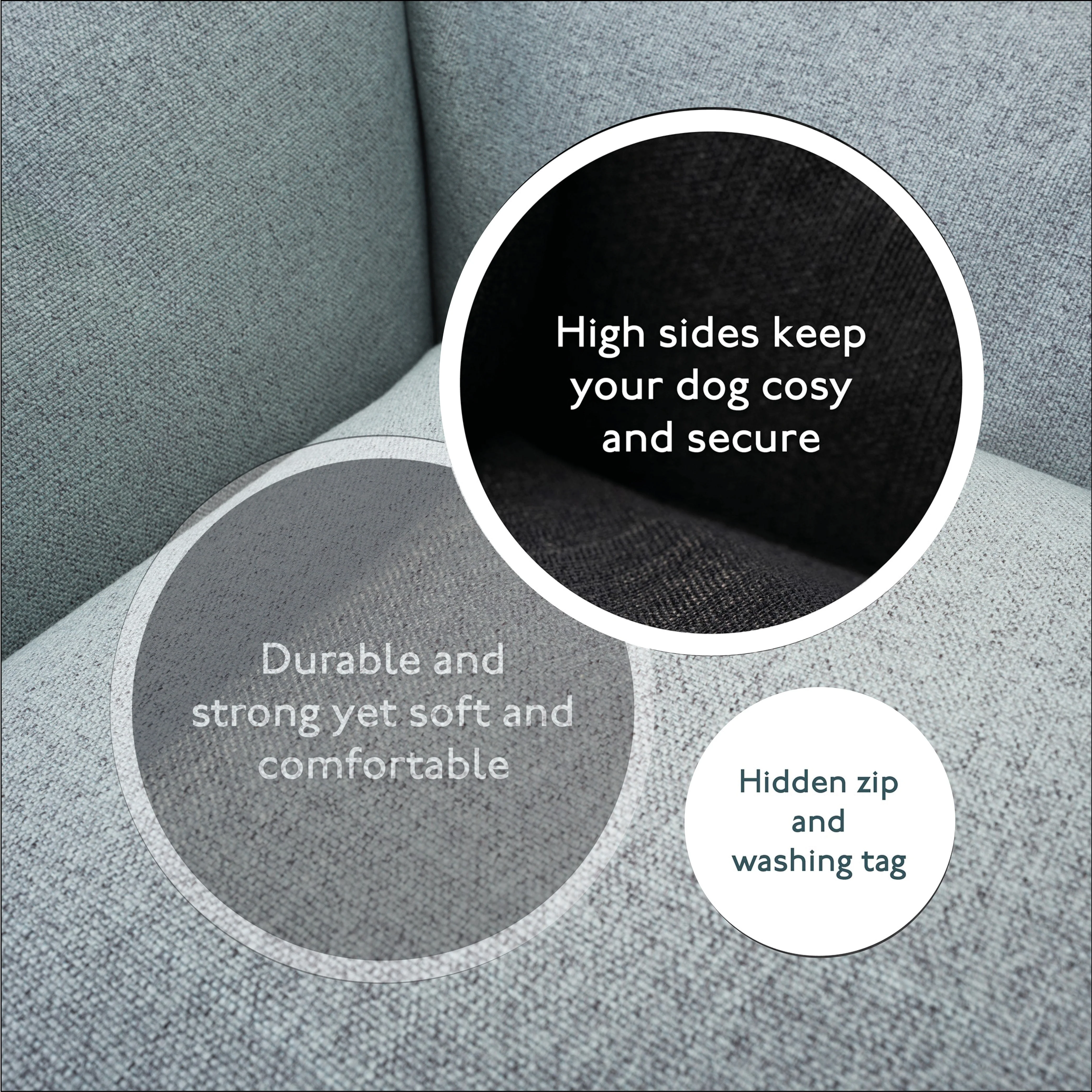 The Ultimate - Eco Friendly Orthopaedic Luxury Dog Bed, Stone Grey - Image 6