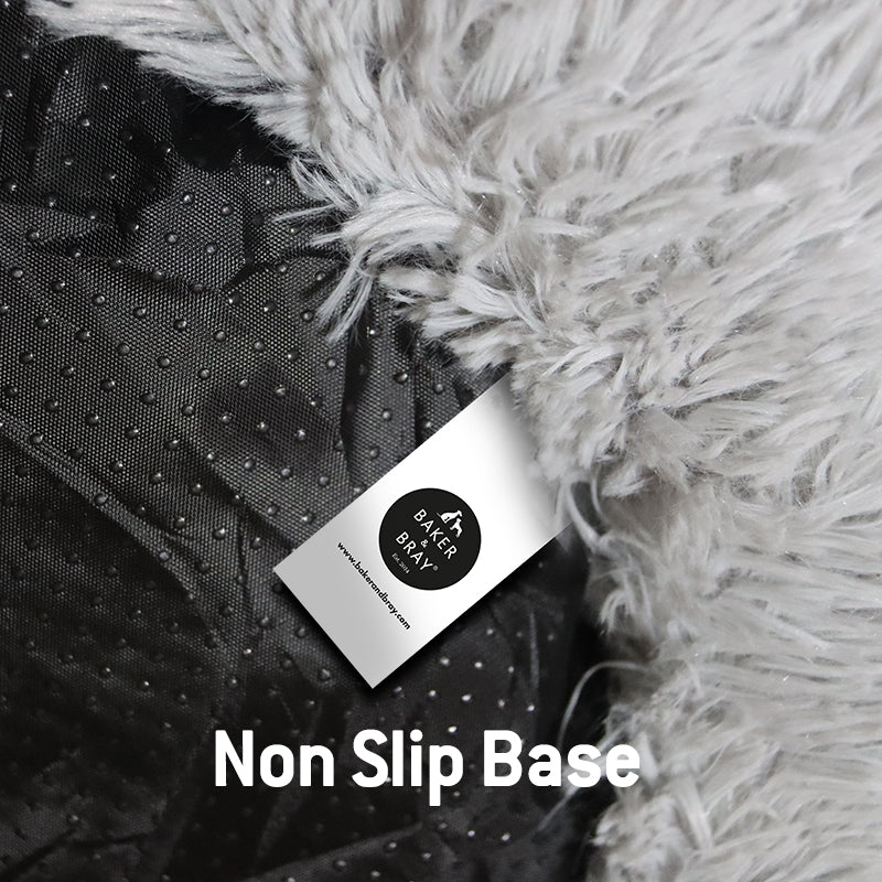 The Donut - Eco Friendly Luxury Calming Donut Dog Bed, Light Grey - Image 6