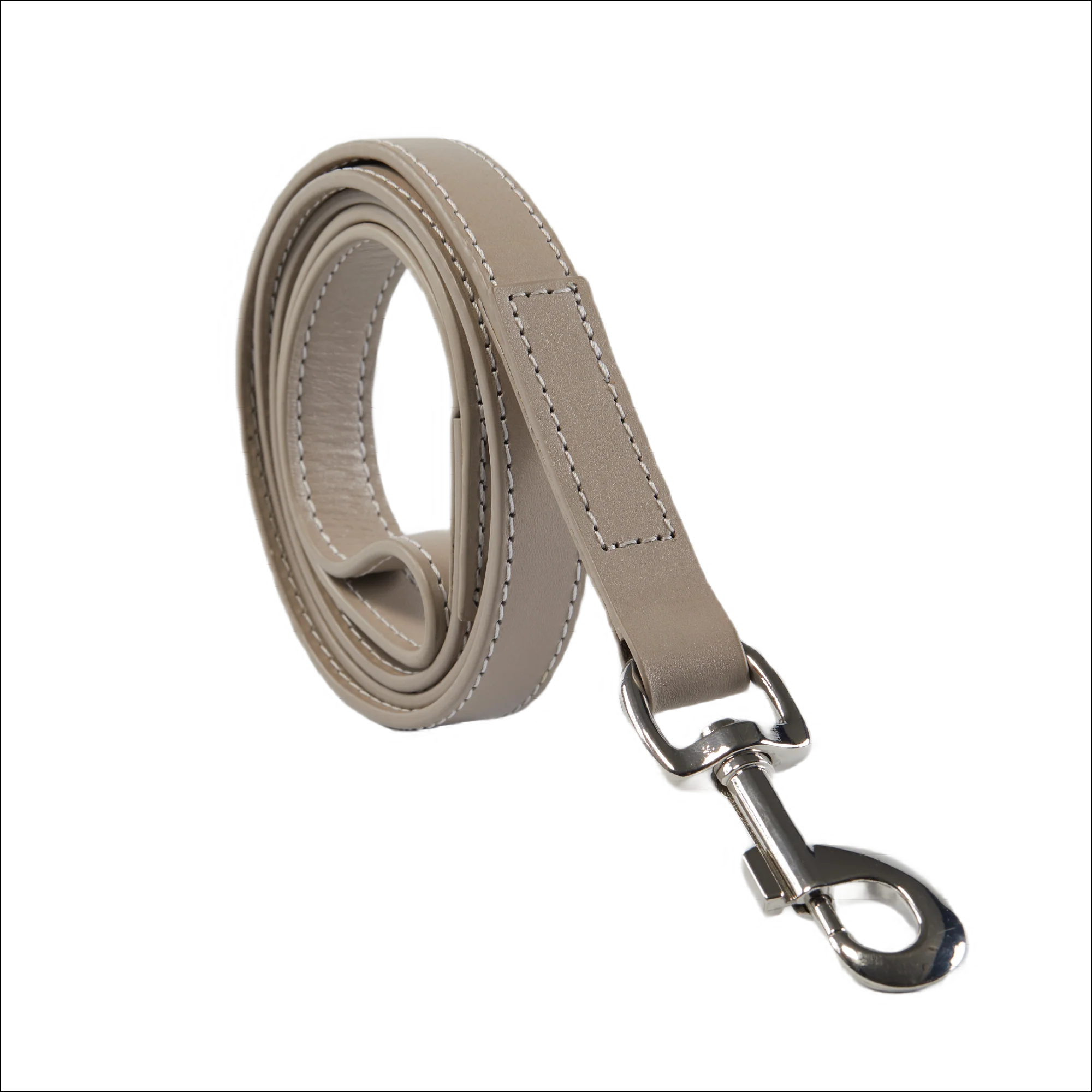 Eco Friendly Leather Dog Collar & Lead Set, Ash - Image 3