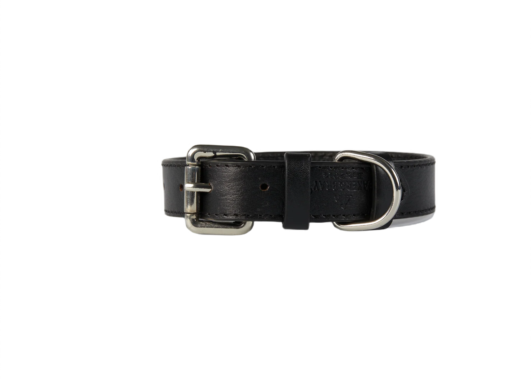 Eco Friendly Leather Dog Collar & Lead Set, Black - Image 4