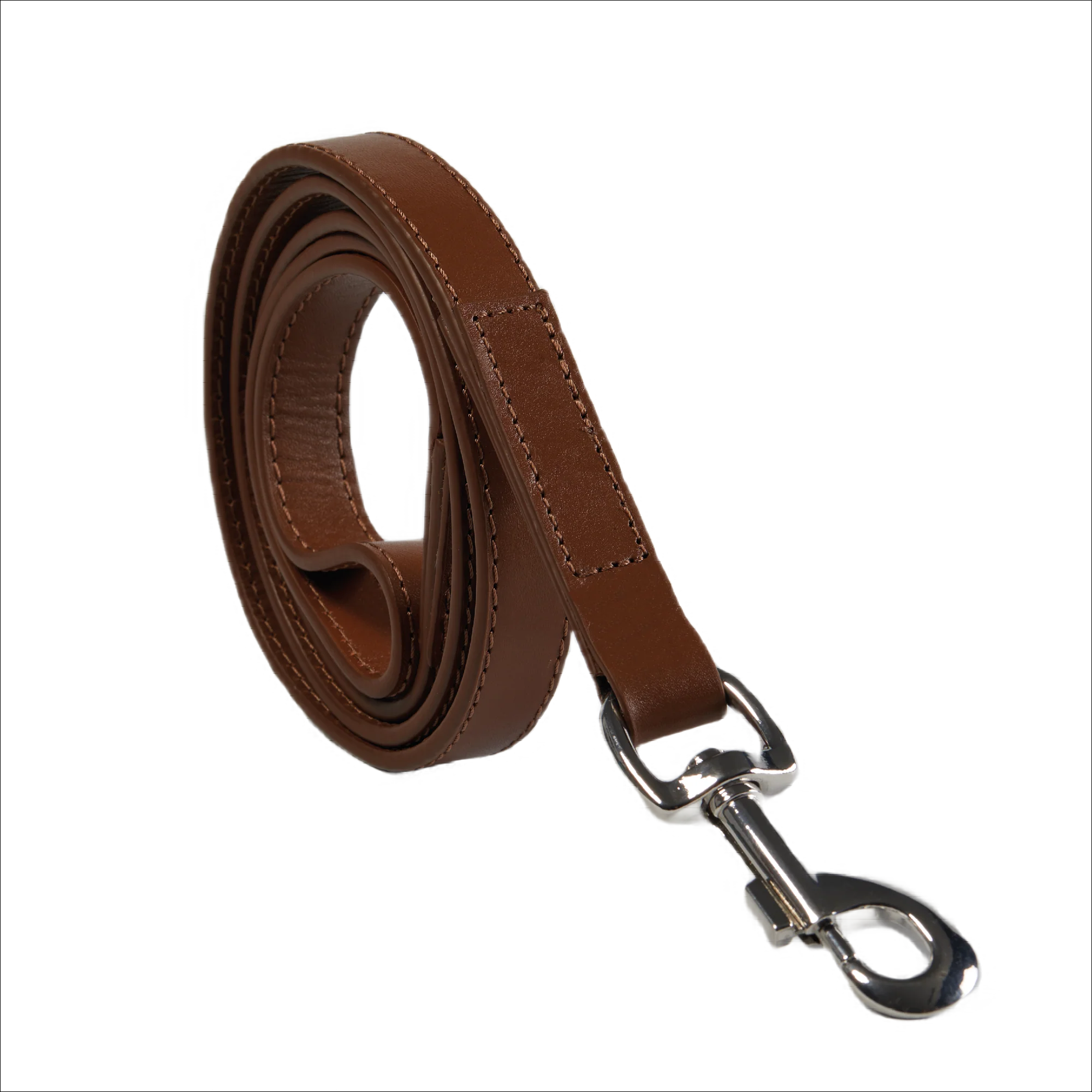 Eco Friendly Leather Dog Collar & Lead Set, Brown - Image 3