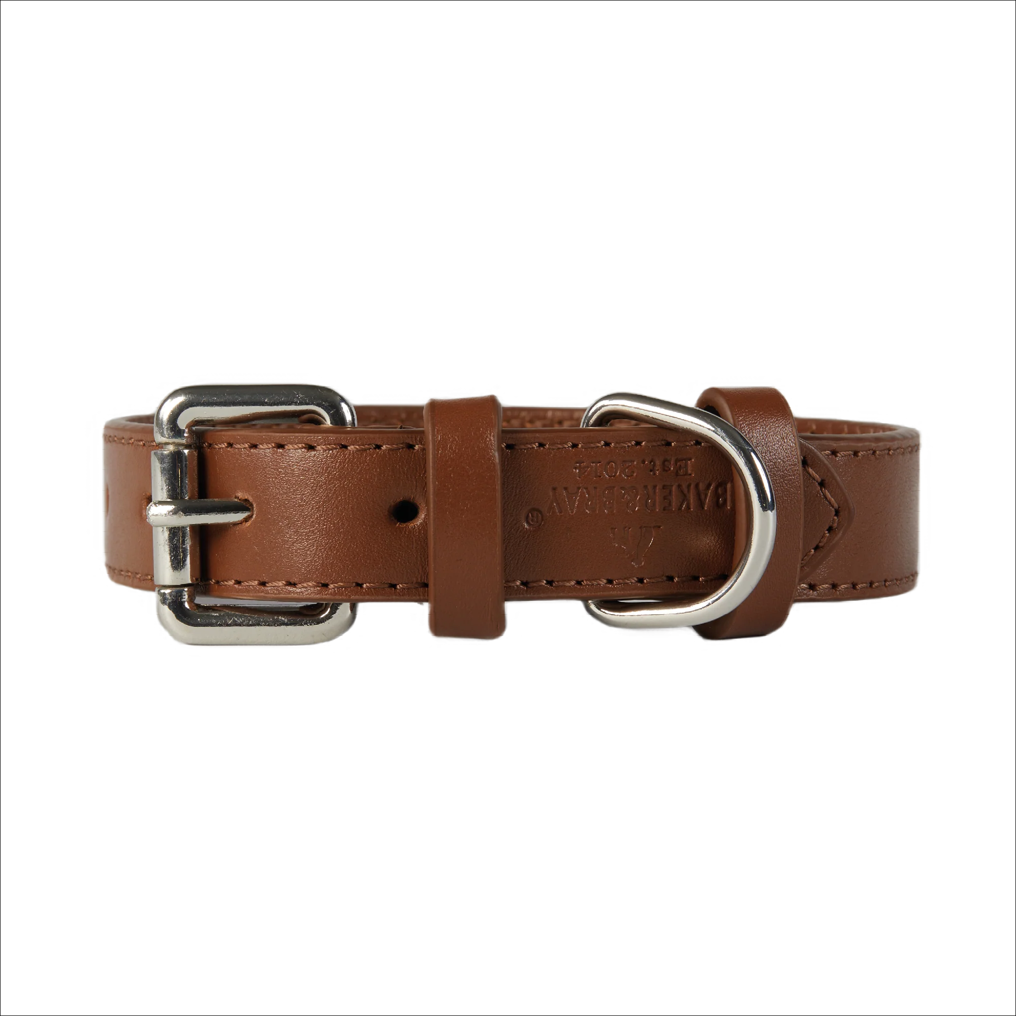 Eco Friendly Leather Dog Collar & Lead Set, Brown - Image 4