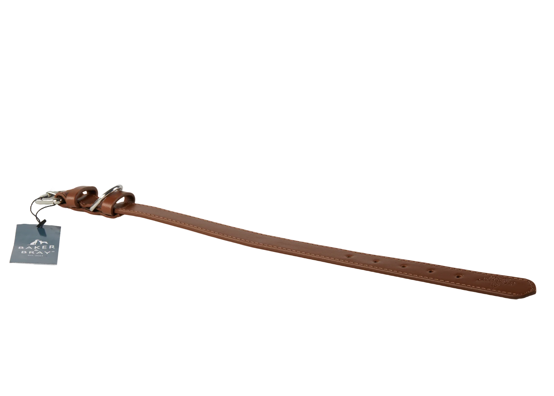 Eco Friendly Leather Dog Collar & Lead Set, Brown - Image 6