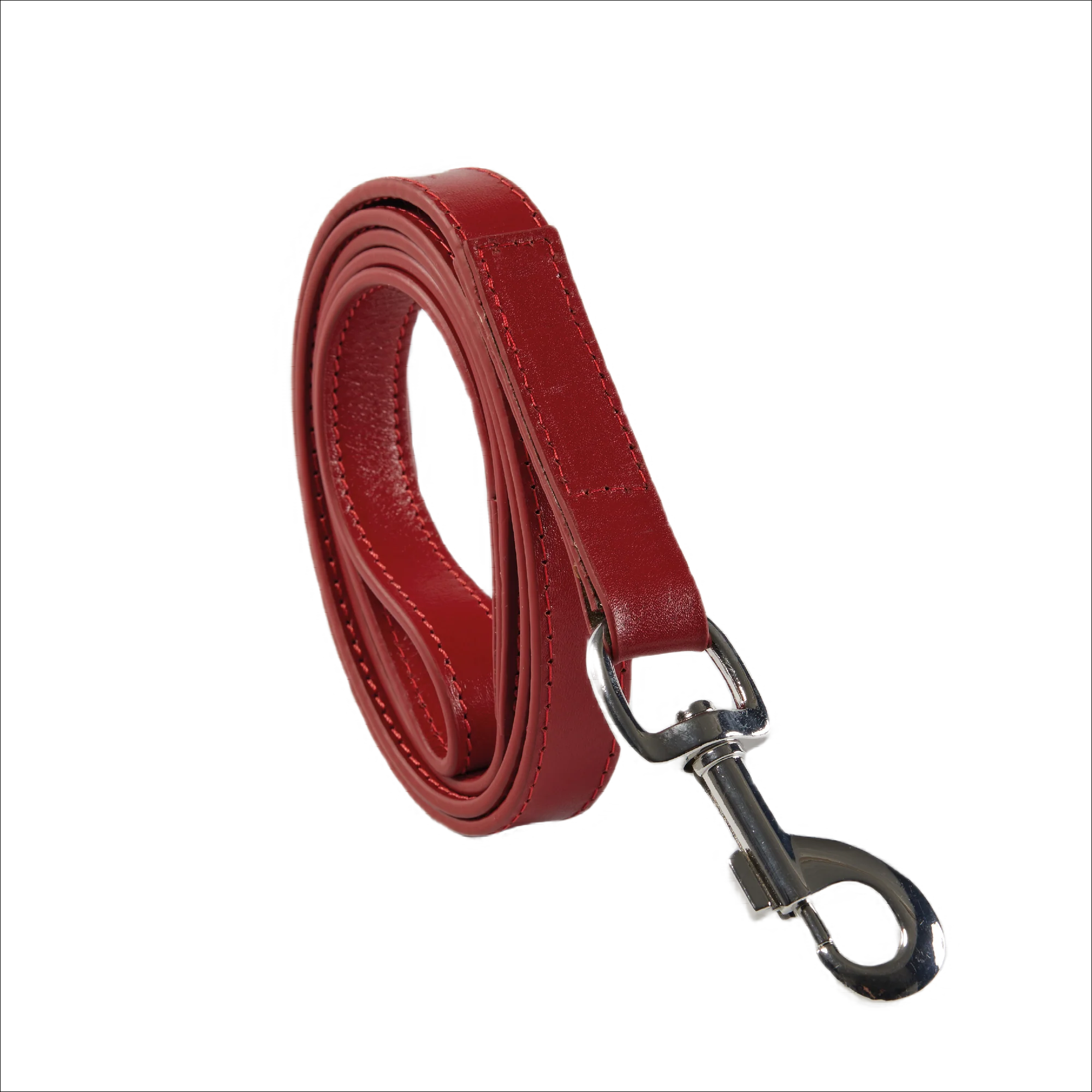 Eco Friendly Leather Dog Collar & Lead Set, Rose - Image 3