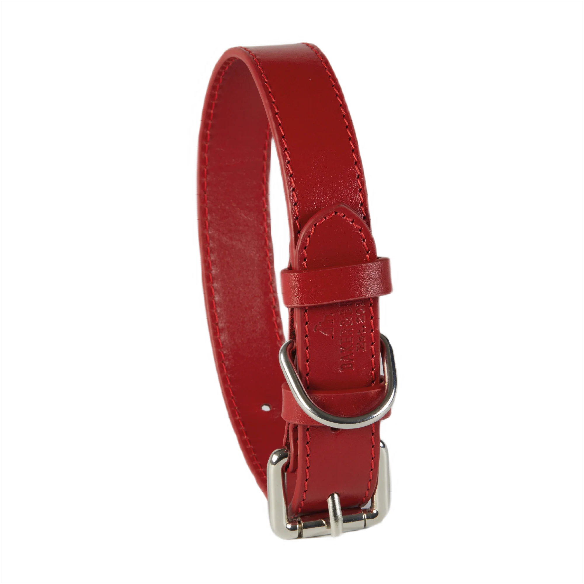 Eco Friendly Leather Dog Collar & Lead Set, Rose - Image 5