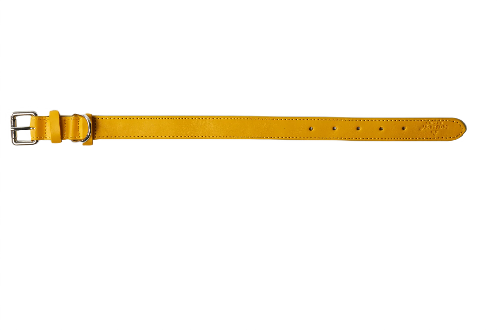 Eco Friendly Leather Dog Collar, Lemon - Image 4