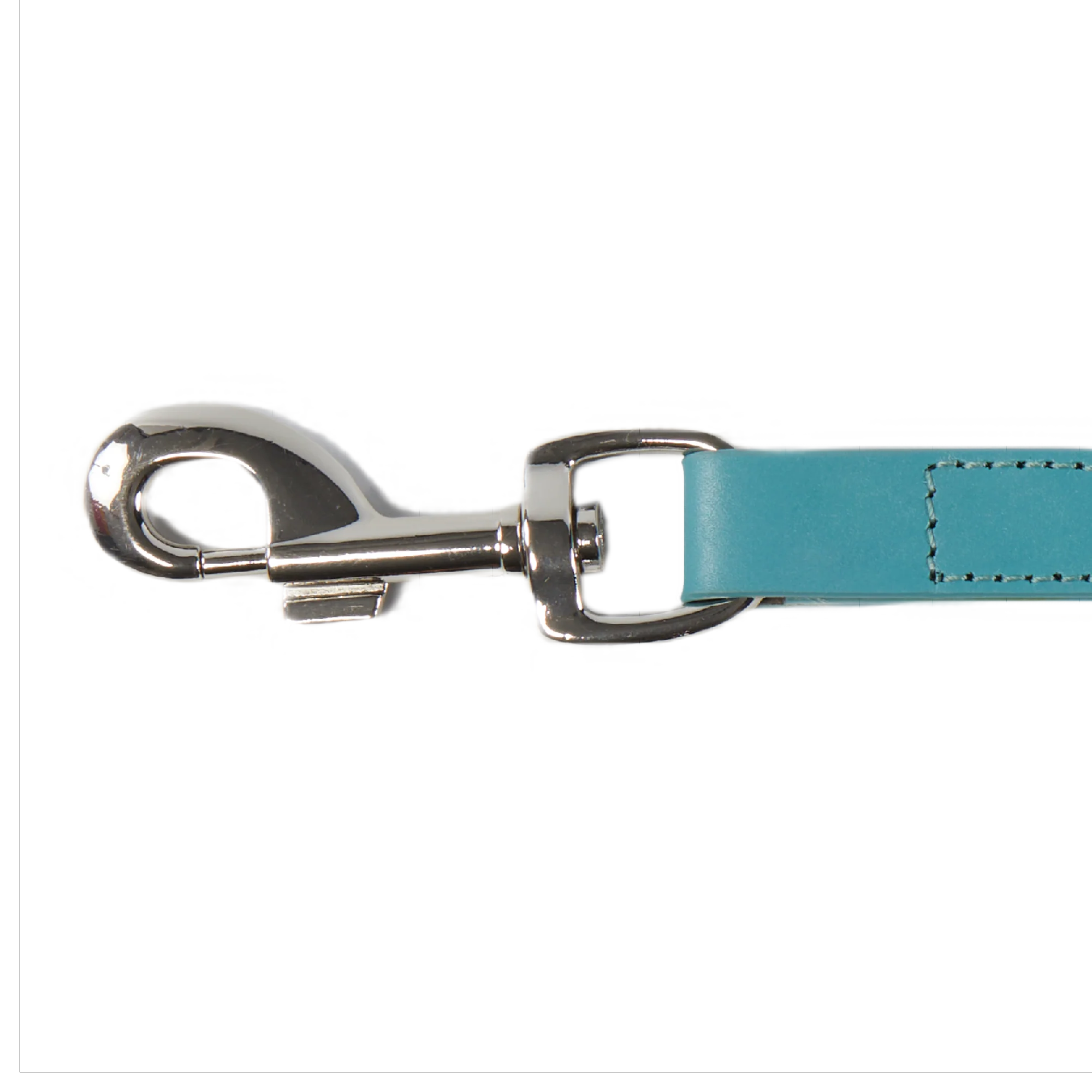 Eco Friendly Leather Dog Lead, Lagoon - Image 3